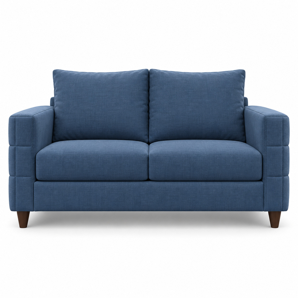 Sillón Love Seat de Lino Dimersa 2P Prestige Azul - Imagen 2