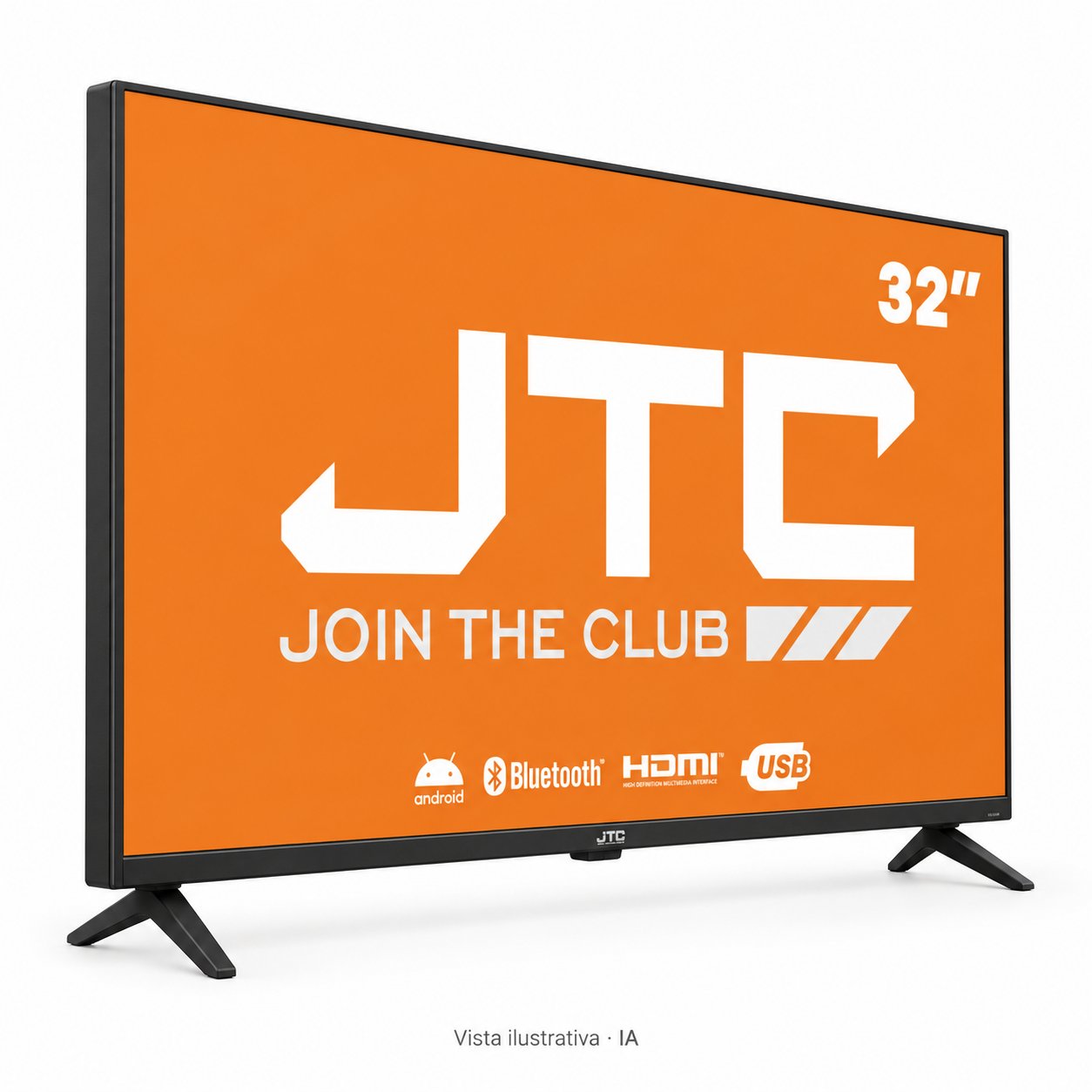 Televisor Smart Tv Qled Jtc 32" Smart Isdbt con Bluetooth - Imagen 3